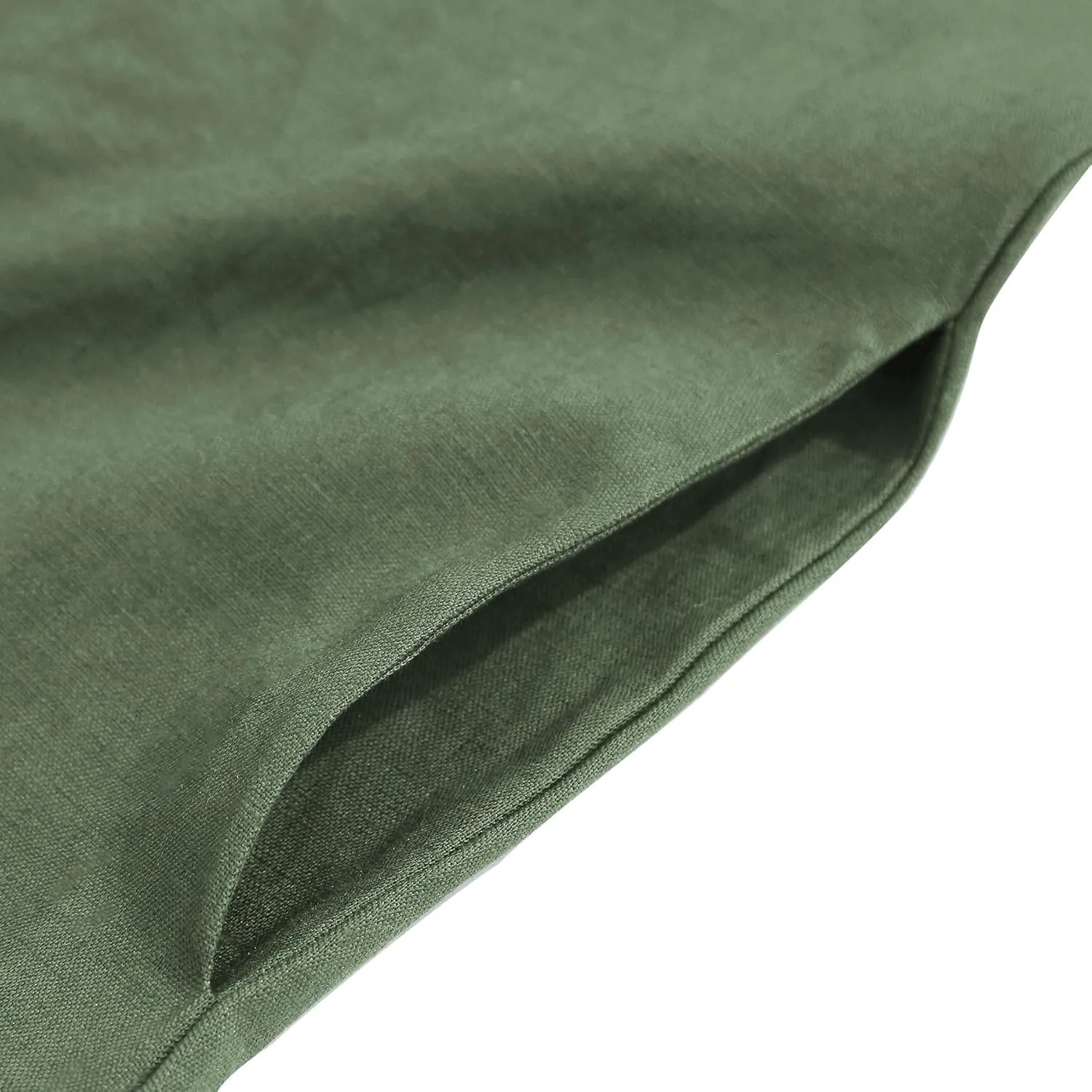 Amazhiyu Women's Linen Sleeveless Shift Dress with Pockets Crew Neck Casual Tank Dress