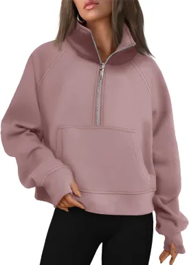 AUTOMET Womens Sweatshirts Half Zip Cropped Pullover Fleece Quarter Zipper Hoodies 2025 Fall Fashion Outfits Clothes AUTOMET Womens Sweatshirts Half Zip Cropped Pullover Fleece Quarter Zipper Hoodies 2025 Fall Fashion Outfits Clothes
