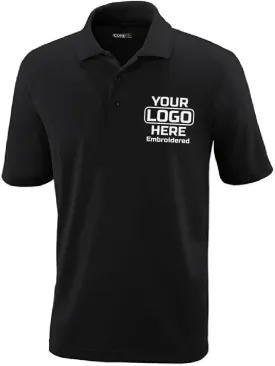 Custom Embroidered Polo Shirts for Men Women Unisex | Add Your Text Logo Design Personalized Bulk Dri-Fit Black
