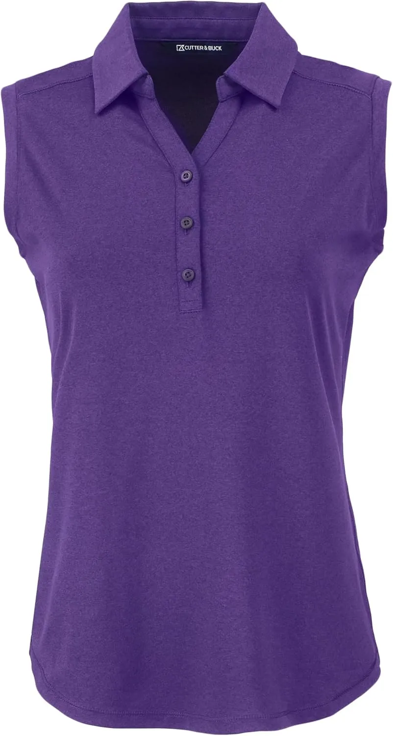Cutter & Buck Forge Eco Stretch Recycled Womens Sleeveless Polo