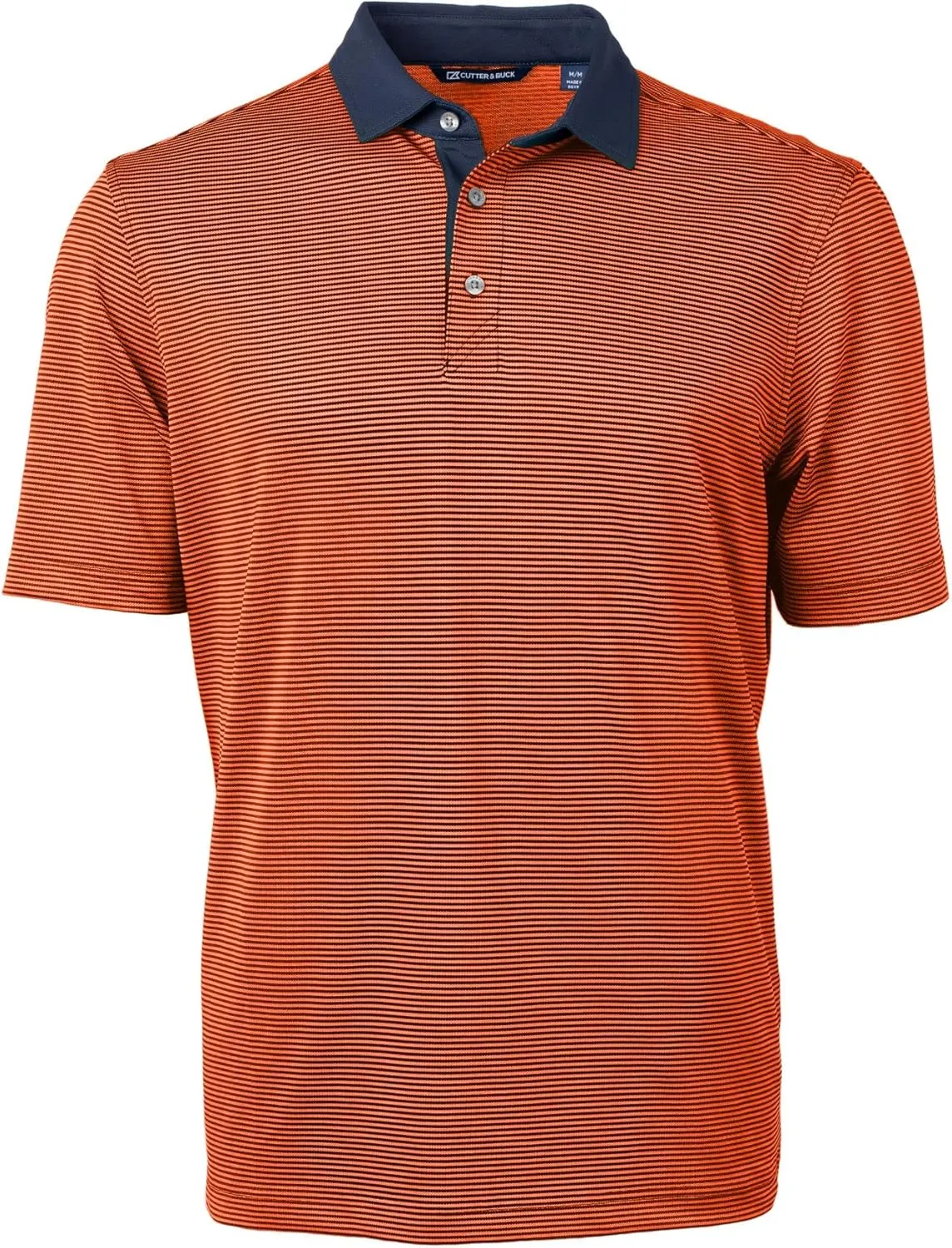Cutter & Buck Virtue Eco Pique Micro Stripe Recycled Mens Polo