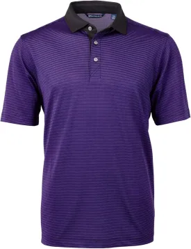 Cutter & Buck Virtue Eco Pique Micro Stripe Recycled Mens Polo