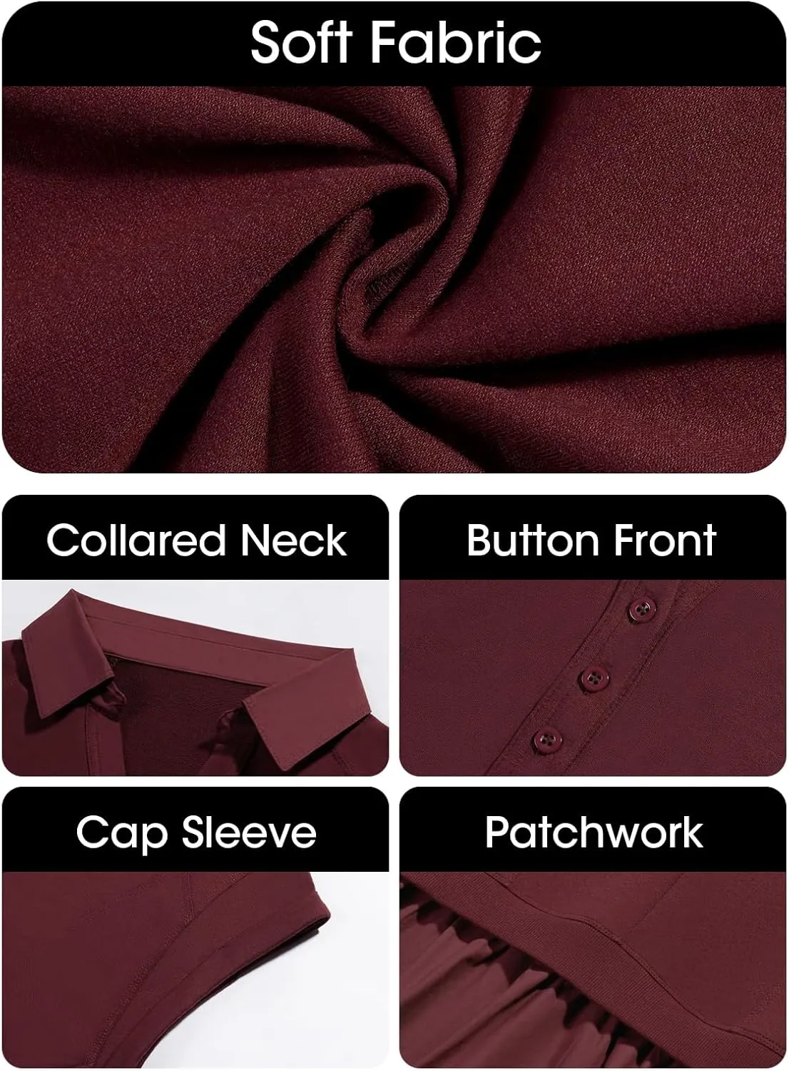 Fisoew Womens Summer Sweatshirt Dresses Short Sleeve V Neck Casual Oversized Patchwork Mini Dress