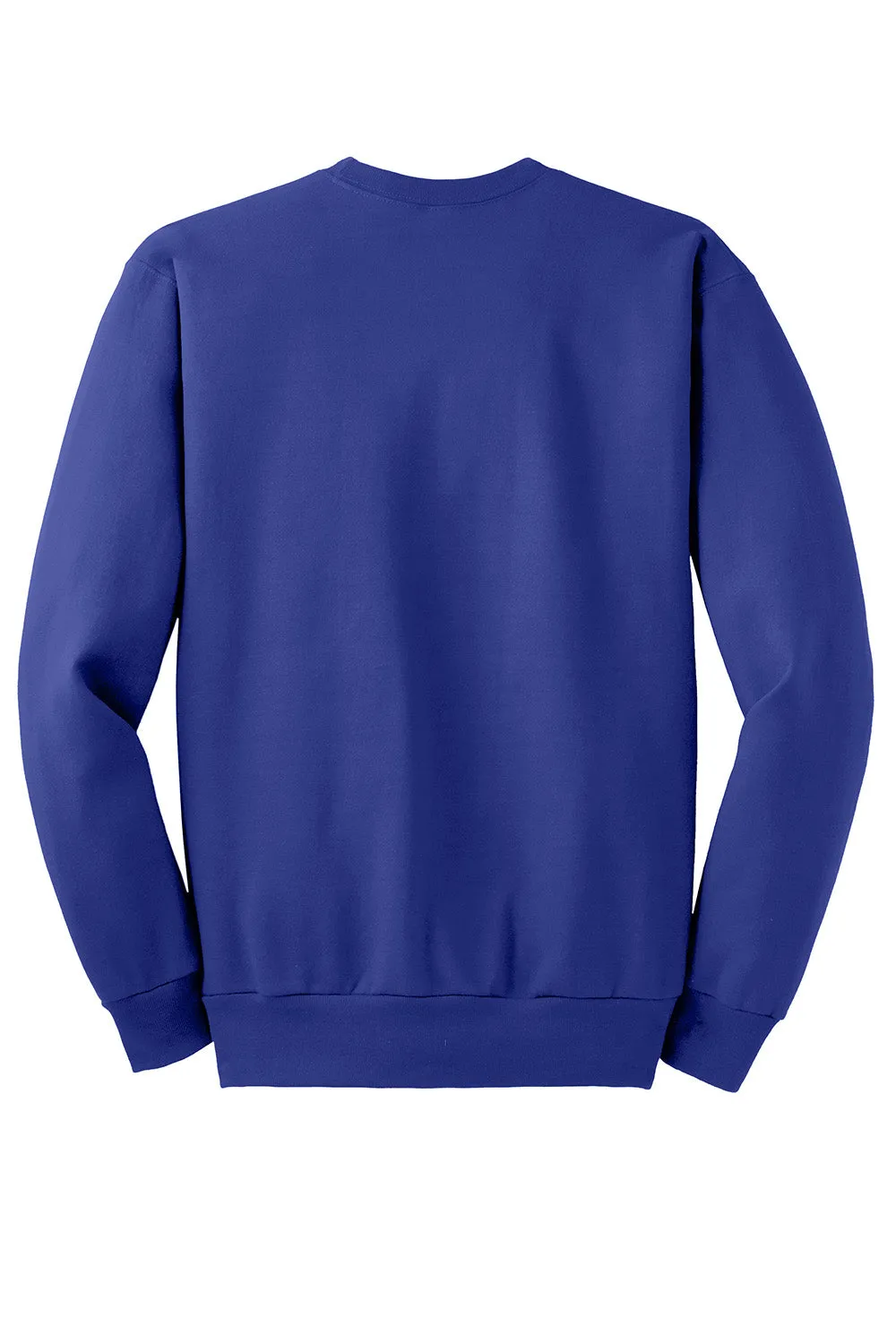 Hanes Mens EcoSmart Print Pro XP Pill Resistant Fleece Crewneck Sweatshirt - Deep Royal Blue