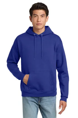 Hanes Mens EcoSmart Print Pro XP Pill Resistant Hooded Sweatshirt Hoodie w/ Pouch Pocket - Deep Royal Blue