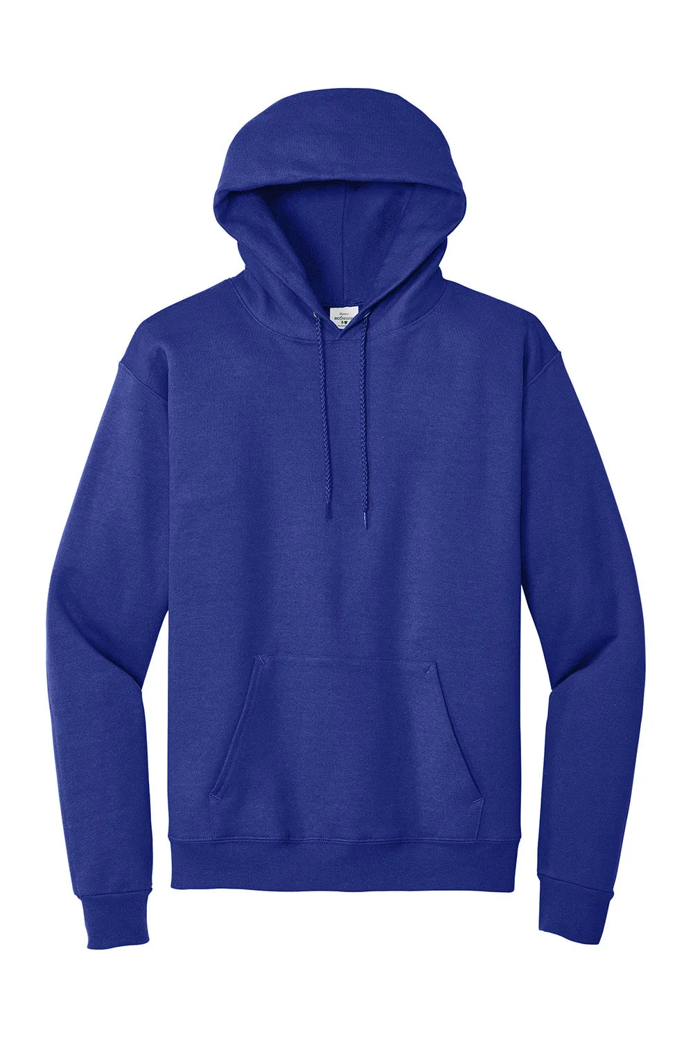 Hanes Mens EcoSmart Print Pro XP Pill Resistant Hooded Sweatshirt Hoodie w/ Pouch Pocket - Deep Royal Blue