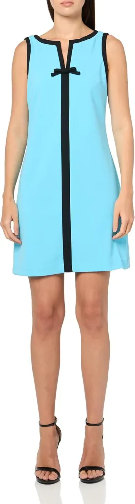 Karl Lagerfeld Paris Women's Sleeveless V-Neck Bow A-line Mini Dress Karl Lagerfeld Paris Women's Sleeveless V-Neck Bow A-line Mini Dress