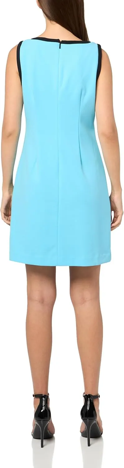 Karl Lagerfeld Paris Women's Sleeveless V-Neck Bow A-line Mini Dress