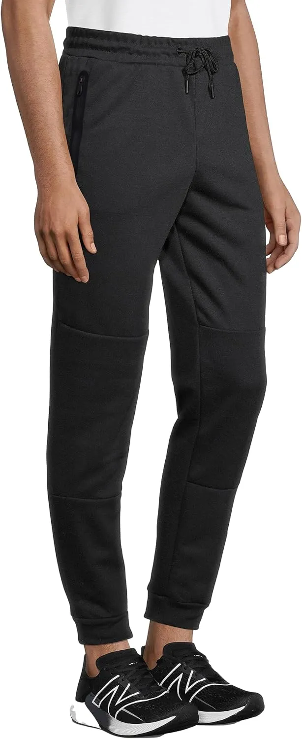 Men's Sweatpants with Zipper Pockets Tapered Fleece Joggers for Men Athletic Track Pants for Workout Jogging Running