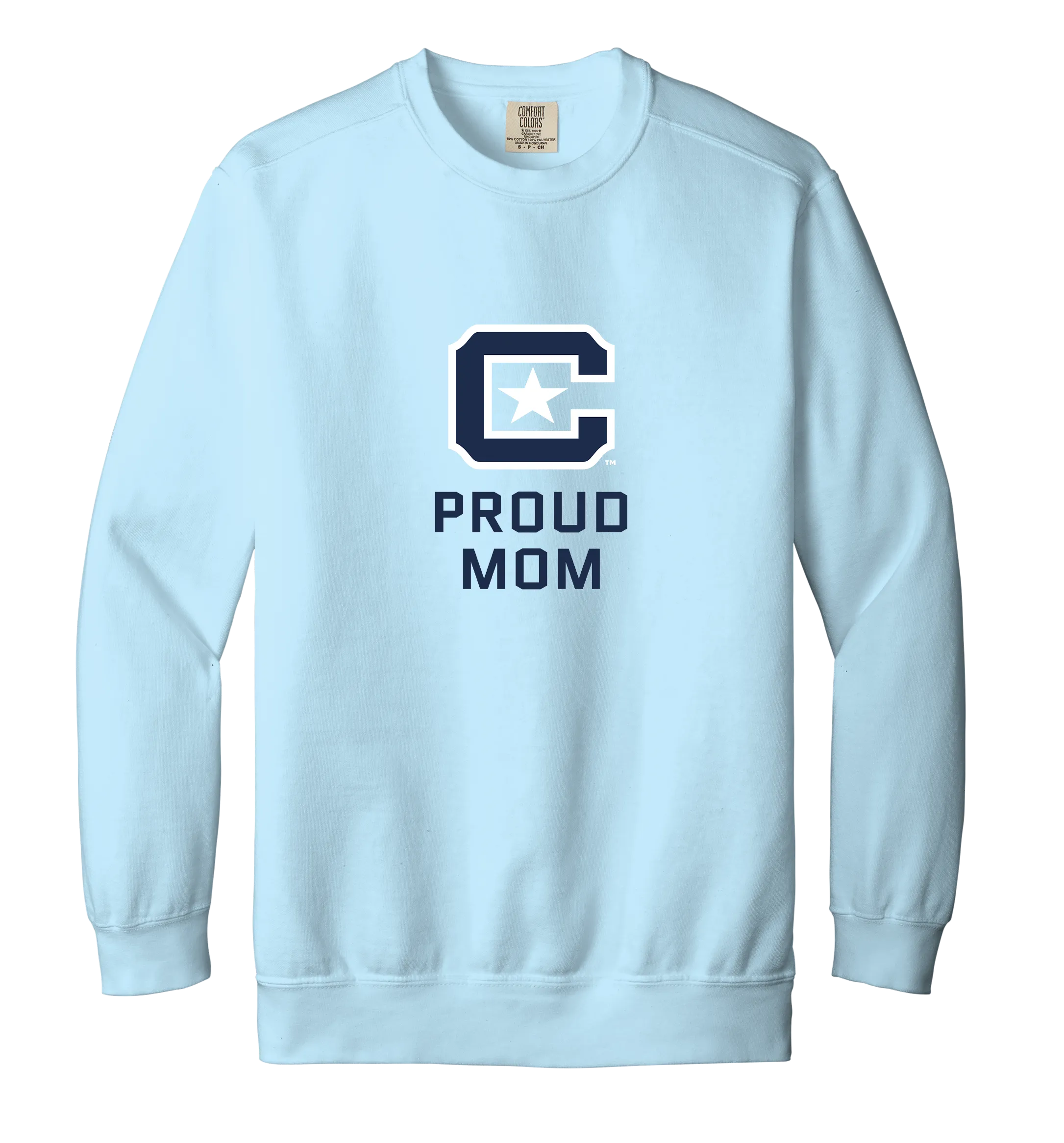 The Citadel Block C, Proud Mom, Comfort Colors ® Ring Spun Crewneck Sweatshirt