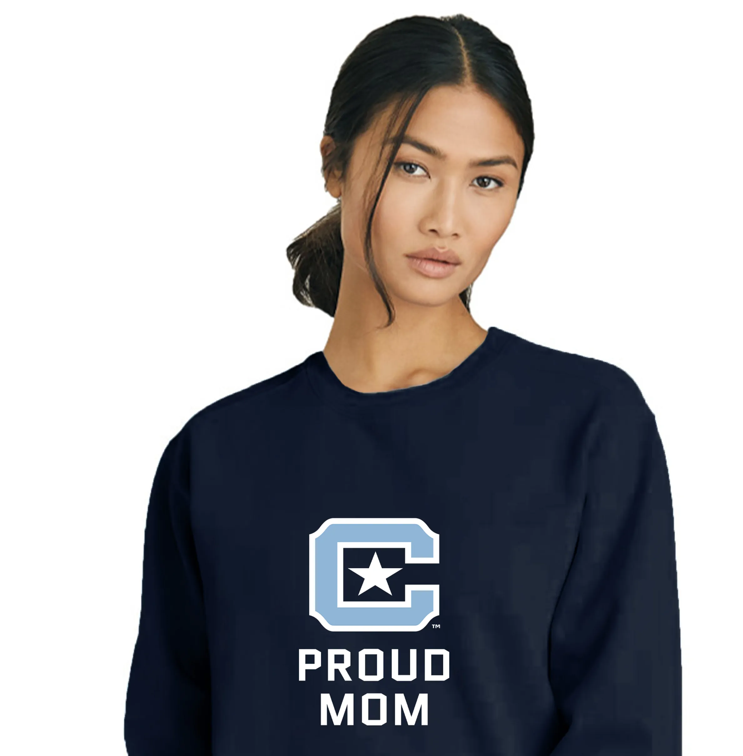 The Citadel Block C, Proud Mom, Comfort Colors ® Ring Spun Crewneck Sweatshirt