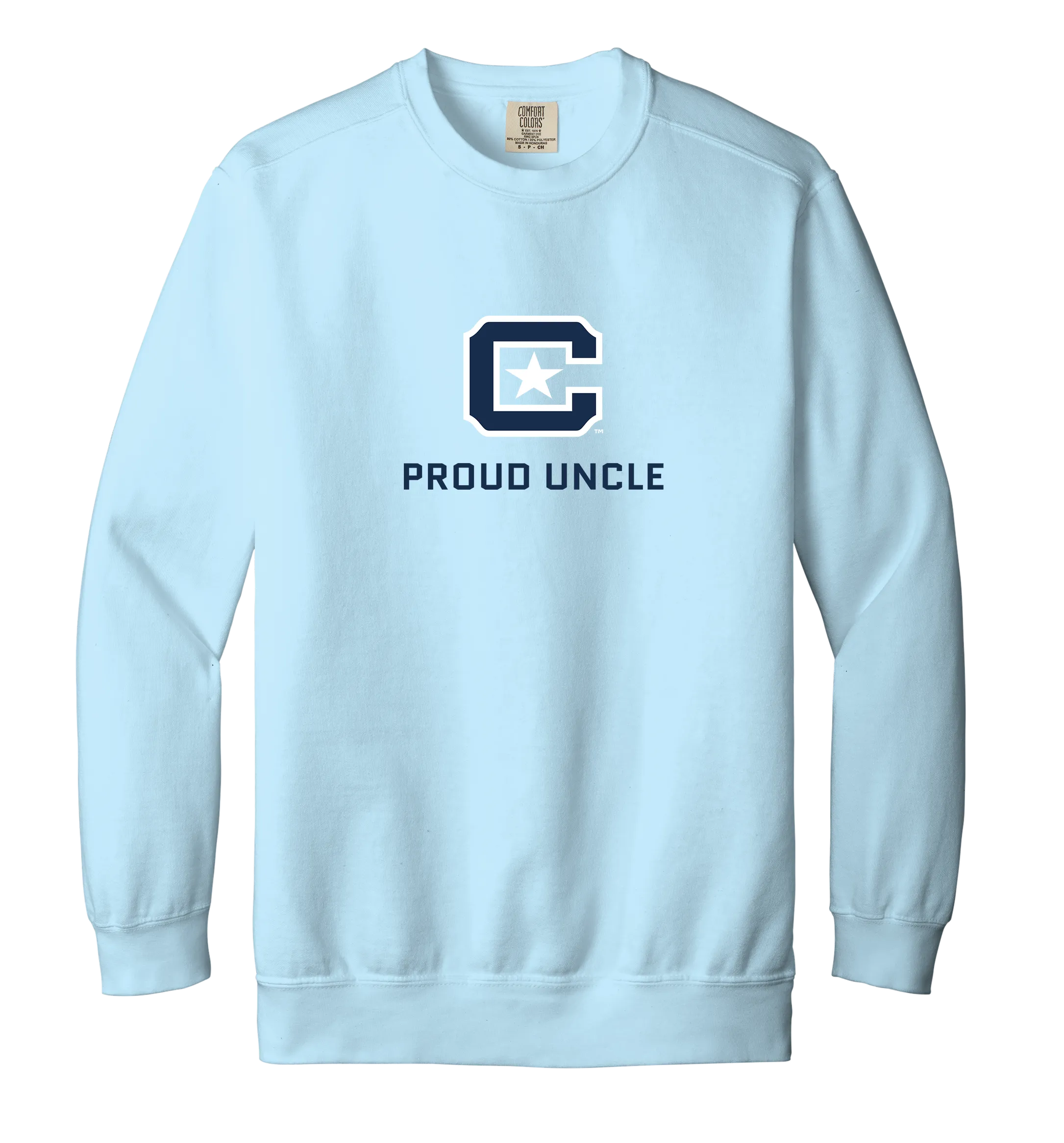 The Citadel Block C, Proud Uncle, Comfort Colors ® Ring Spun Crewneck Sweatshirt