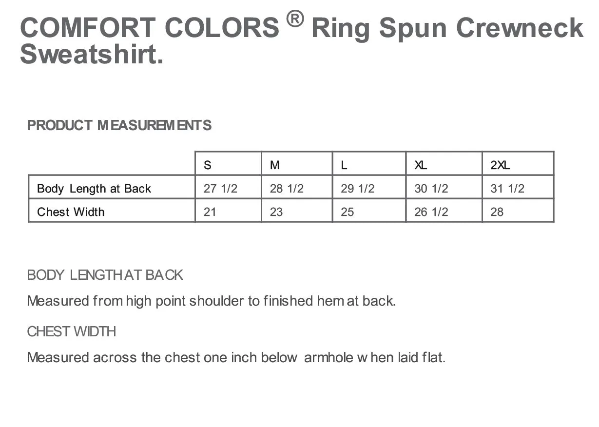 The Citadel Block C, Proud Uncle, Comfort Colors ® Ring Spun Crewneck Sweatshirt