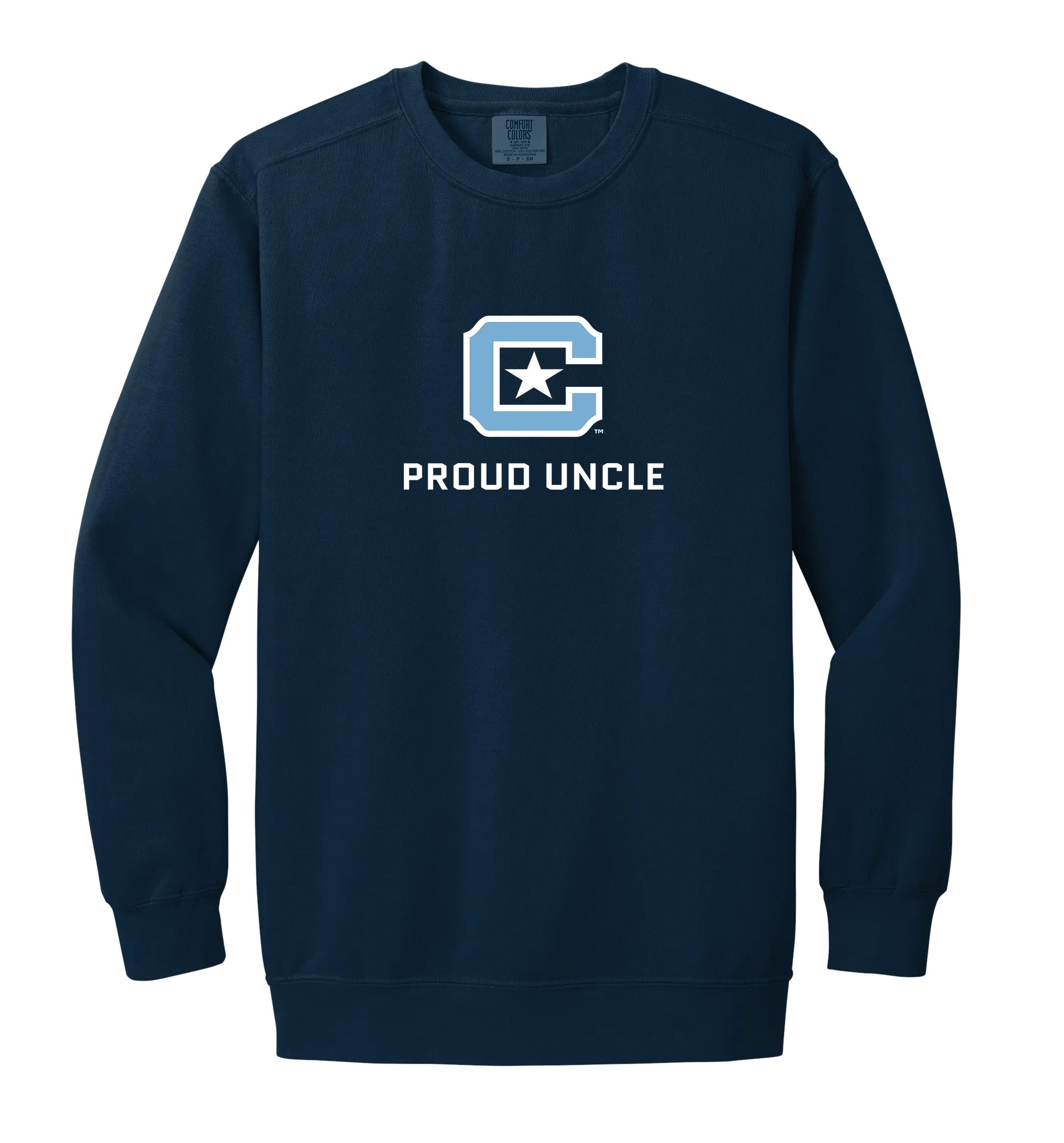 The Citadel Block C, Proud Uncle, Comfort Colors ® Ring Spun Crewneck Sweatshirt
