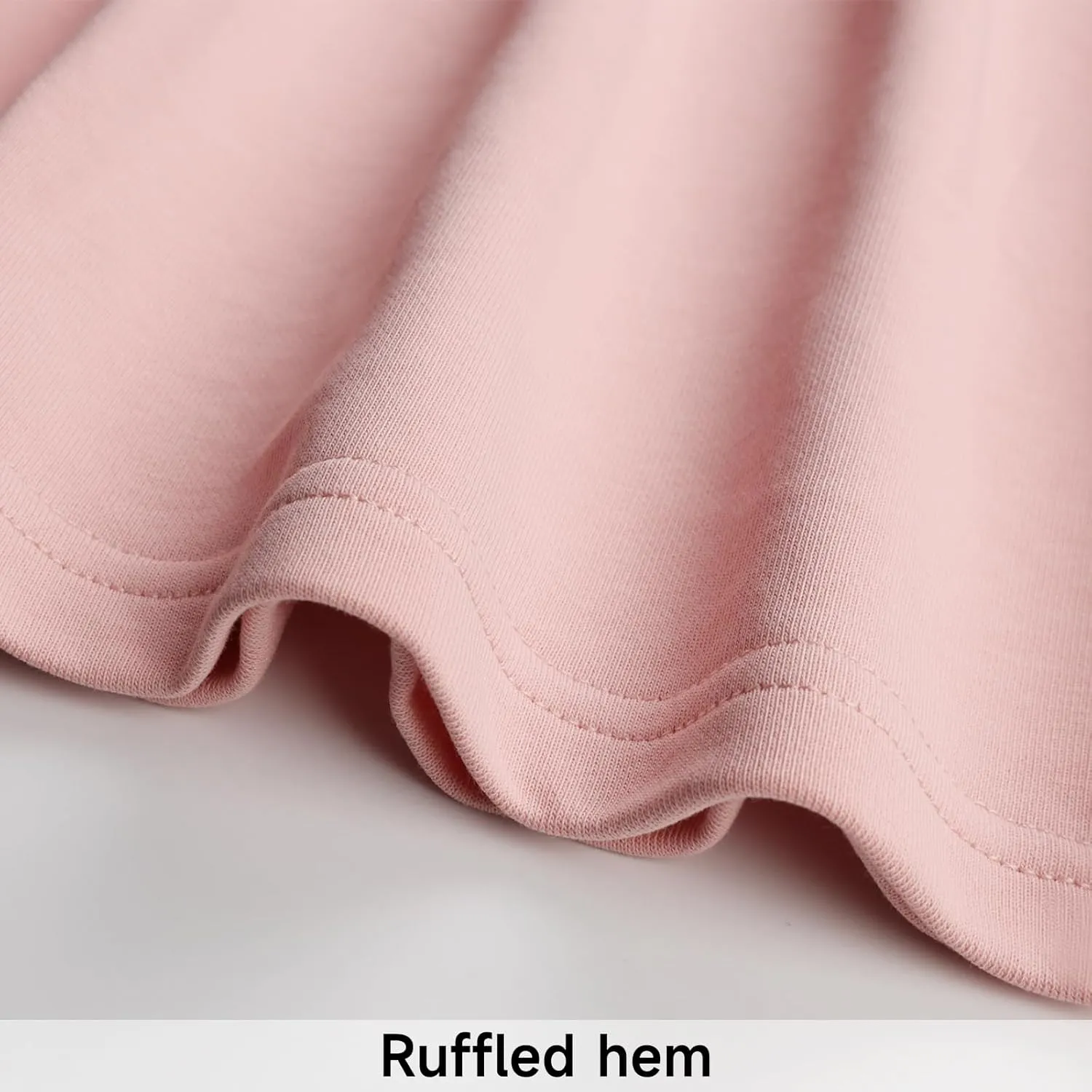 Women's Sweatshirt Dress Long Sleeve Crewneck Casual Above-The-Knee Ruffle Mini Sweatshirts Dresses