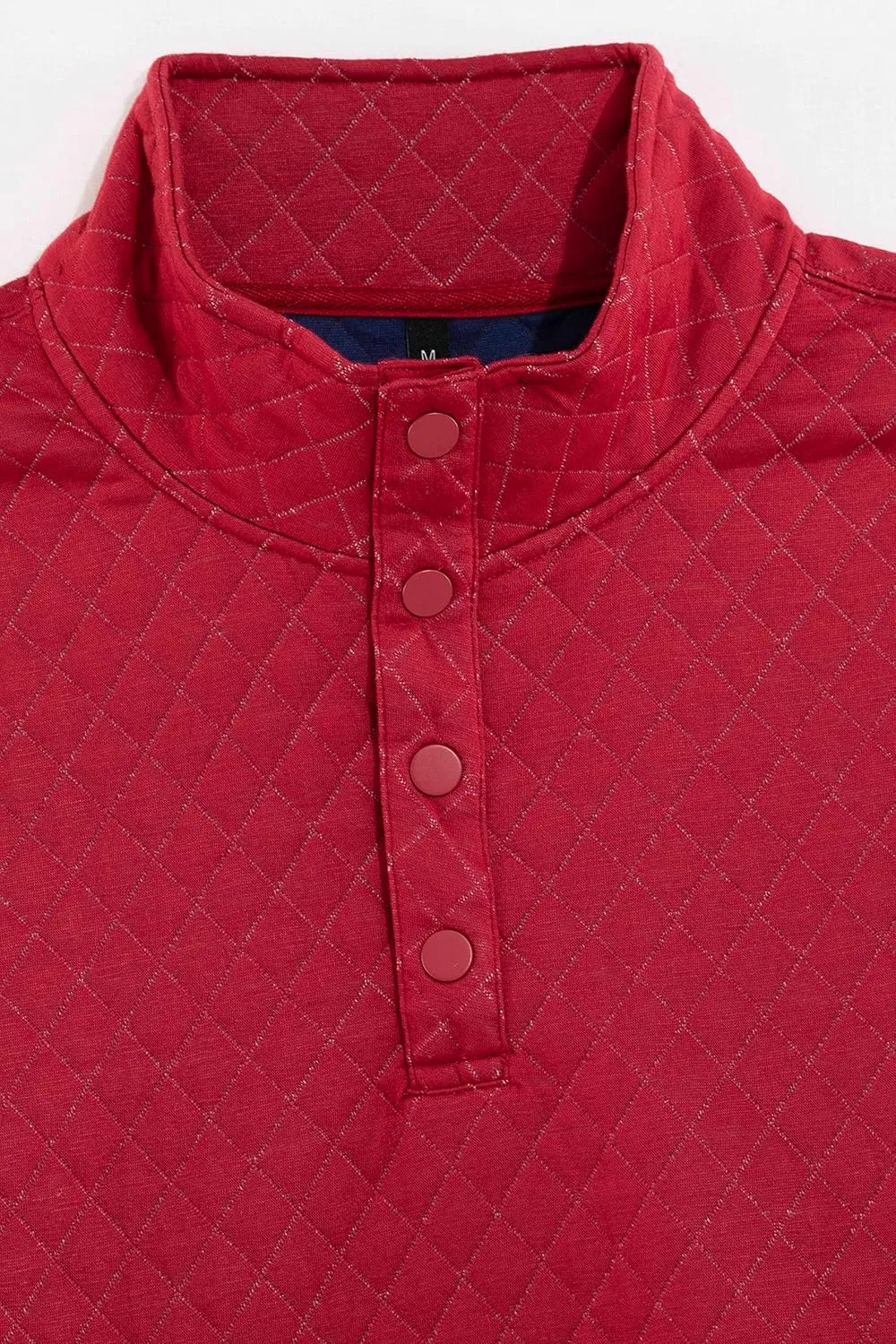 ZENTHACE Men's Ultra Soft Quilted 1/4 Snap Fleece Pullover Sweatshirt Jacket Long Sleeve Mountain Outdoor Shirt