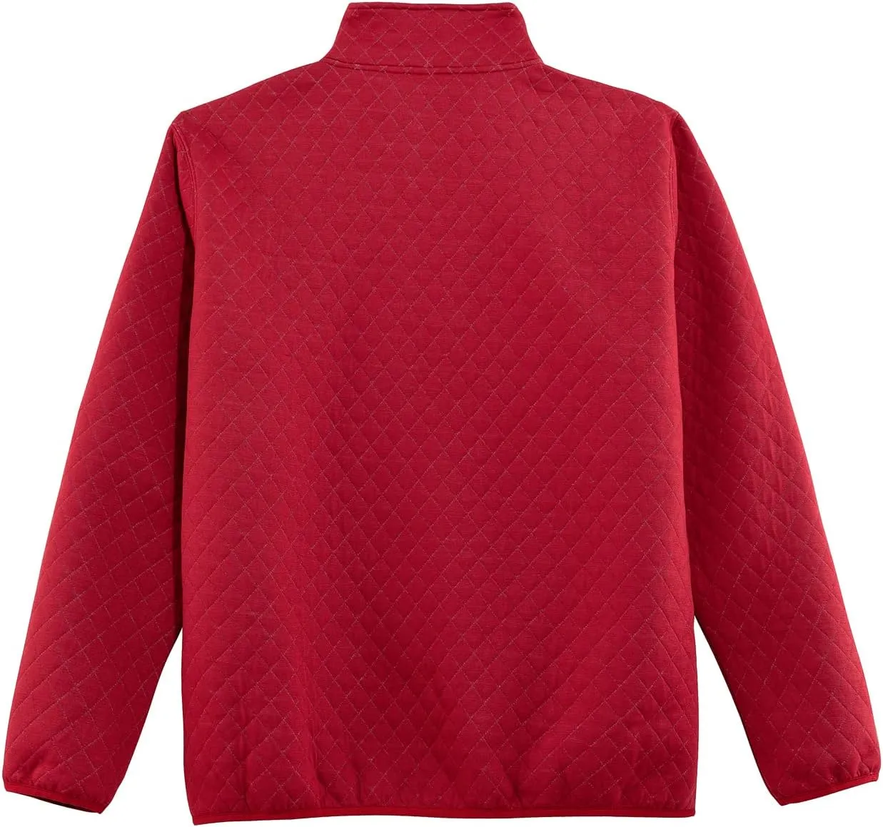 ZENTHACE Men's Ultra Soft Quilted 1/4 Snap Fleece Pullover Sweatshirt Jacket Long Sleeve Mountain Outdoor Shirt